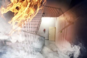 brand in trappenhuis