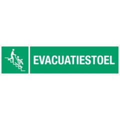 Evacuatiestoel – pictogram met tekst