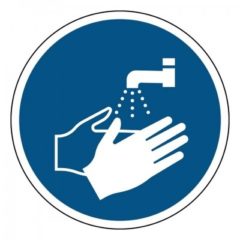 Handen wassen verplicht